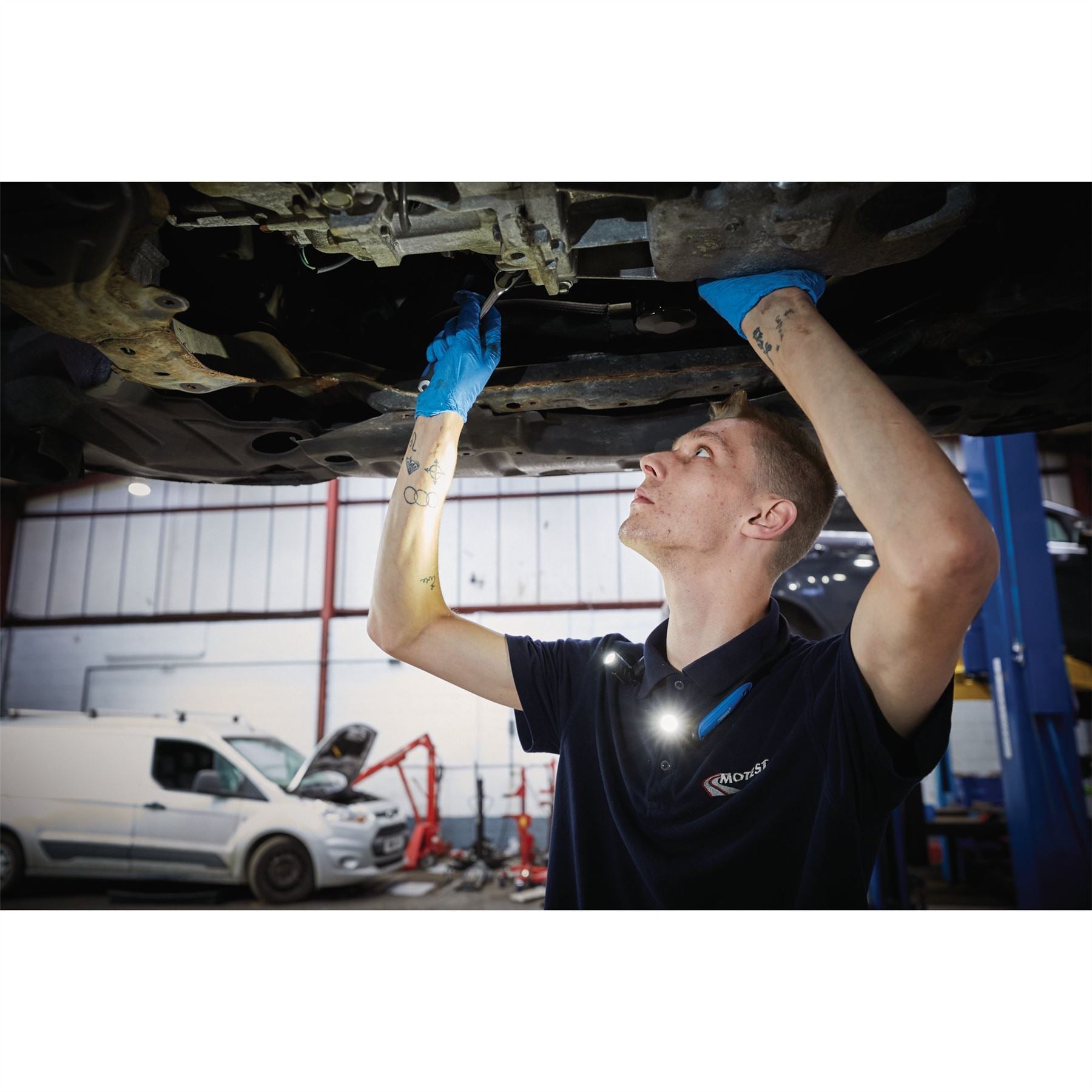 Draper 71369 Expert Rechargeable LED Neck Light 3W 300 Lumens 2-in-1 USB-C Charger Supplied Draper