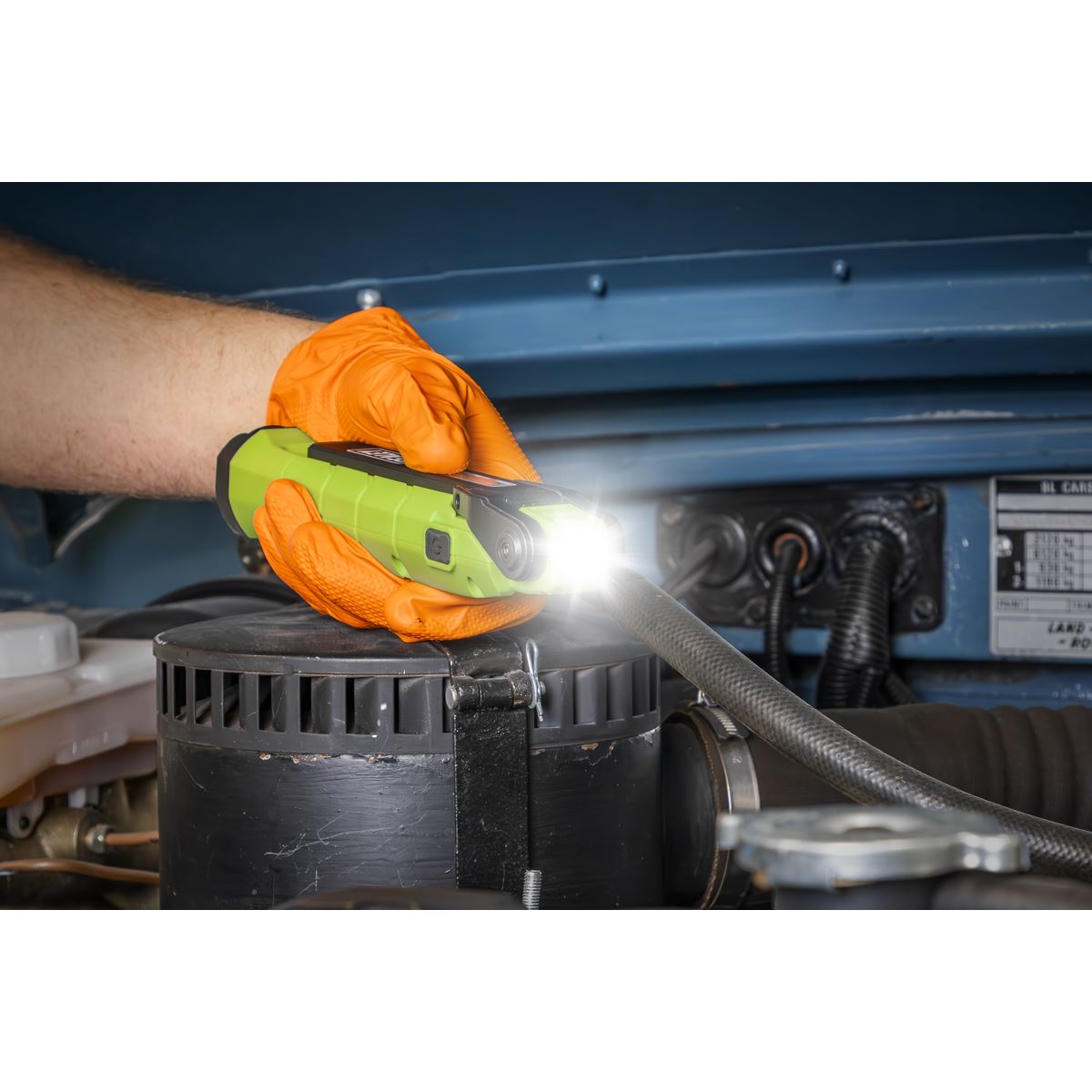 Sealey LED3605G Rechargeable 360° Inspection Light 10W & 2 x 4W SMD LED Green Sealey