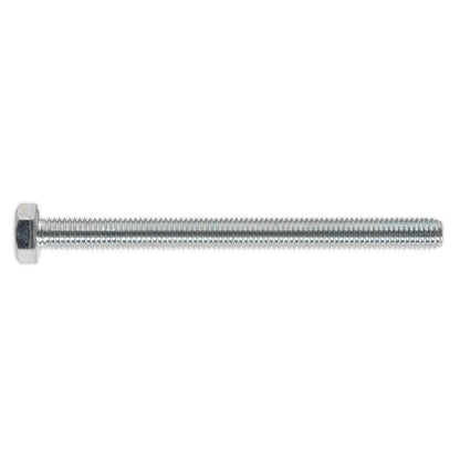 Sealey SS8100 HT Setscrew M8 x 100mm 8.8 Zinc Pack of 25 Sealey