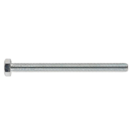 Sealey SS8100 HT Setscrew M8 x 100mm 8.8 Zinc Pack of 25 Sealey