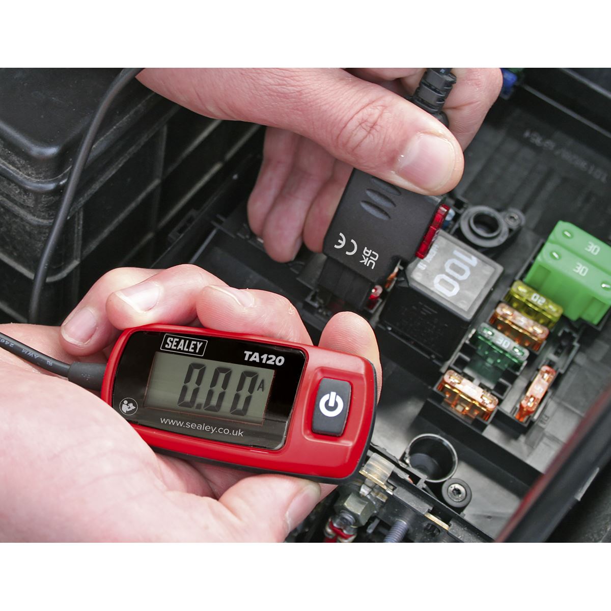 Sealey TA120 Automotive Current Tester 20A - Standard Blade Fuse Sealey
