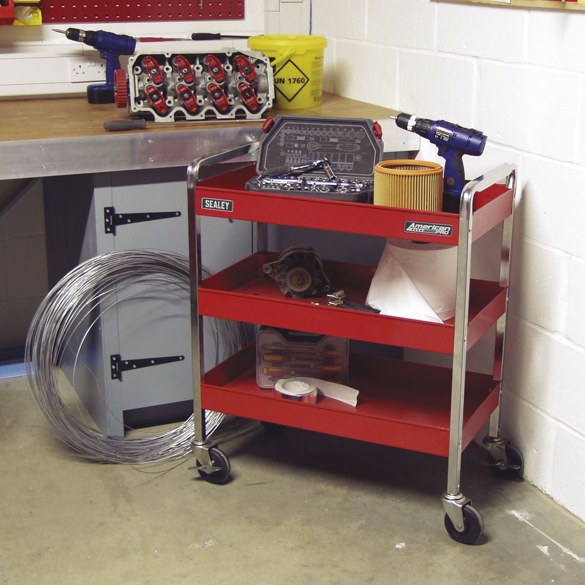 Sealey CX103 Trolley 3-Level Heavy-Duty Sealey