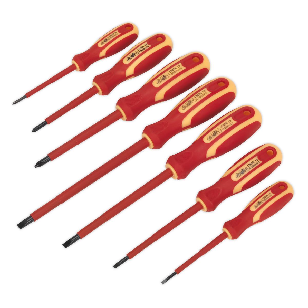Siegen S0756 Screwdriver Set 7pc Electrician's VDE Approved Siegen