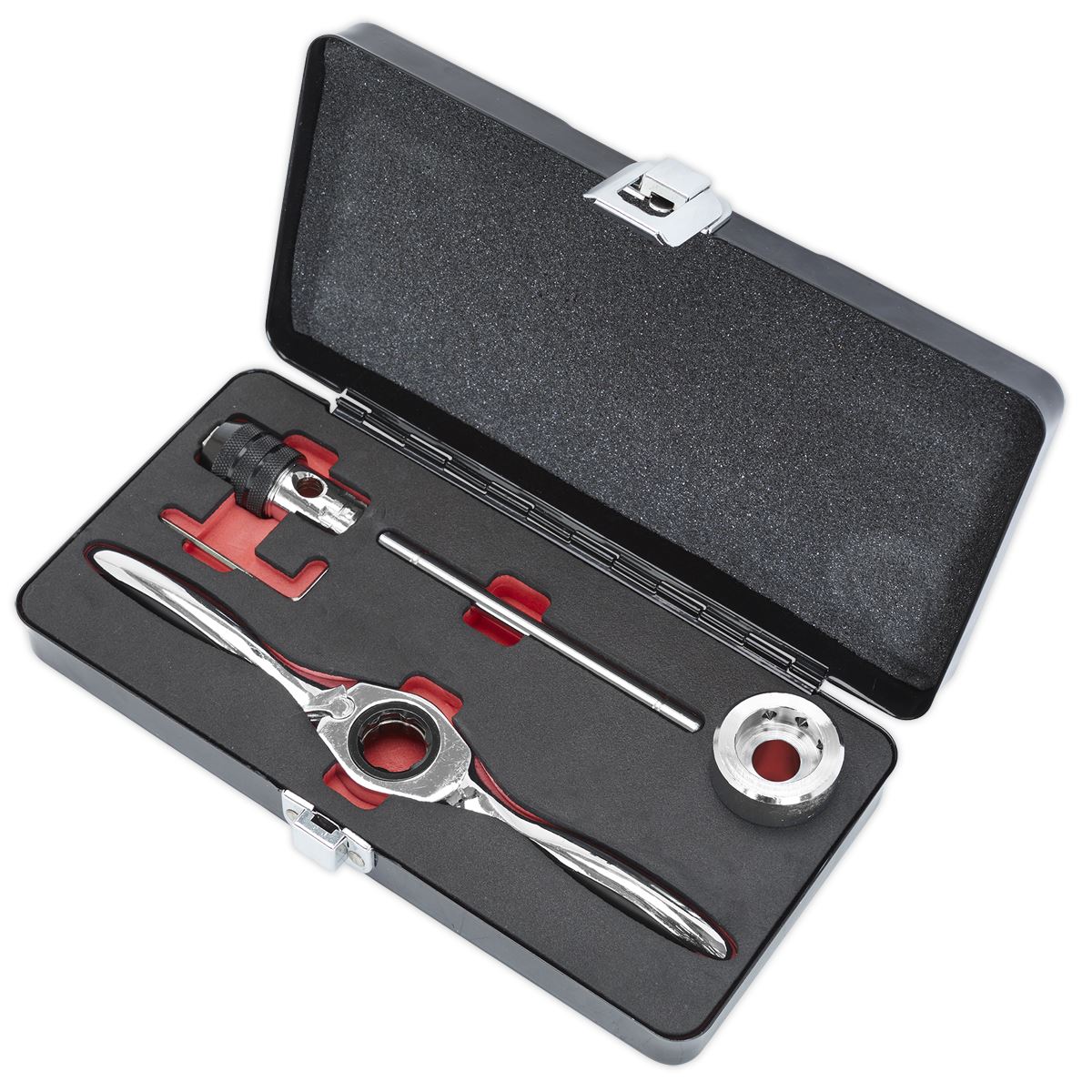 Sealey AK3027 Bi-Directional Ratchet Tap & Die Holder Set 5pc Metric Sealey