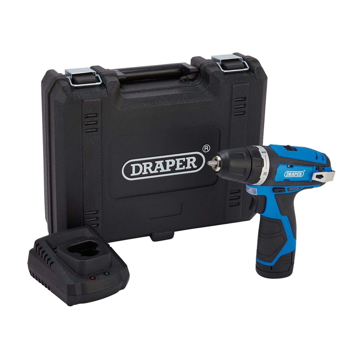 Draper 70328 12V Drill Driver 1 x 1.5Ah Battery 1 x Fast Charger Draper