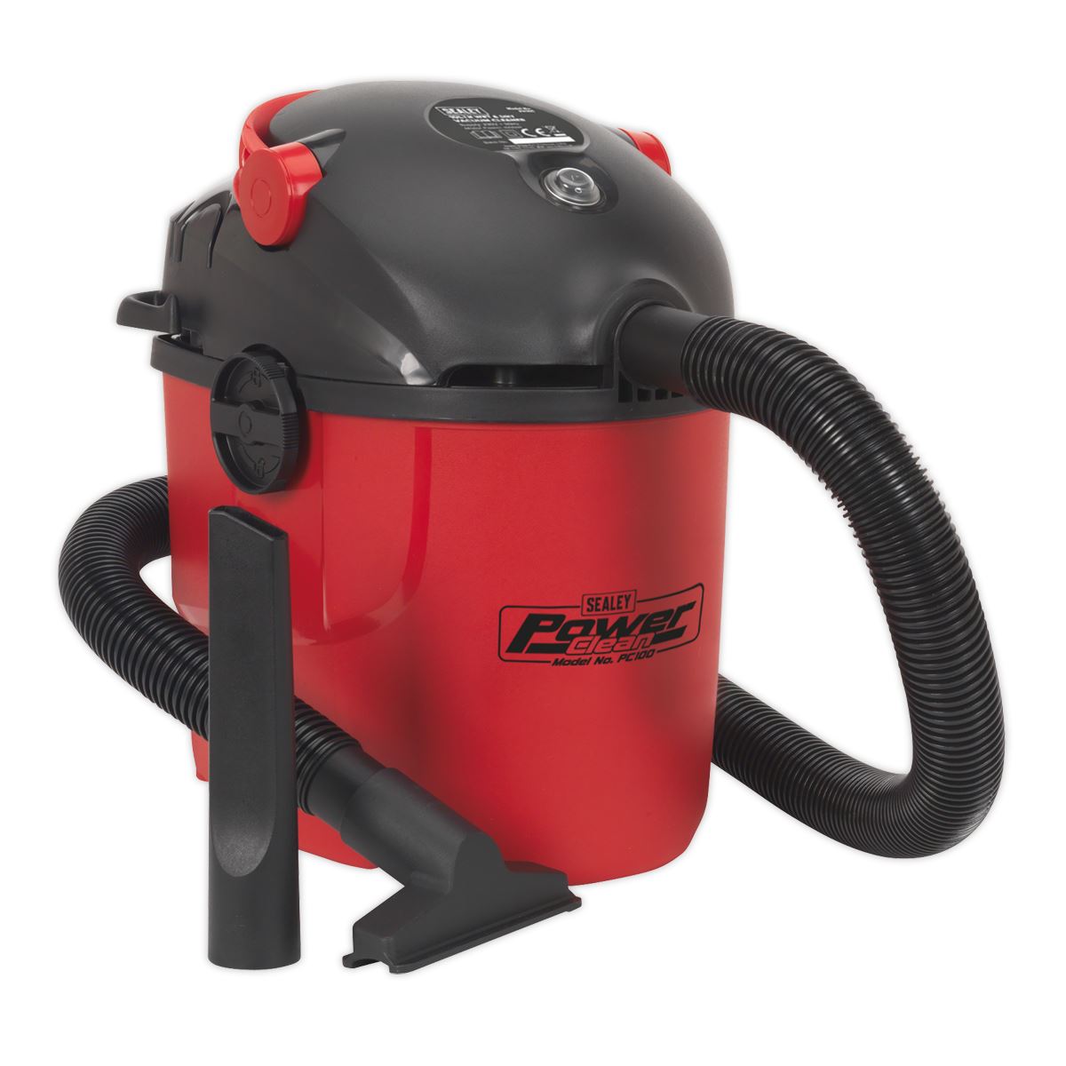 Sealey PC100 Vacuum Cleaner Wet & Dry 10L 1000W/230V Sealey