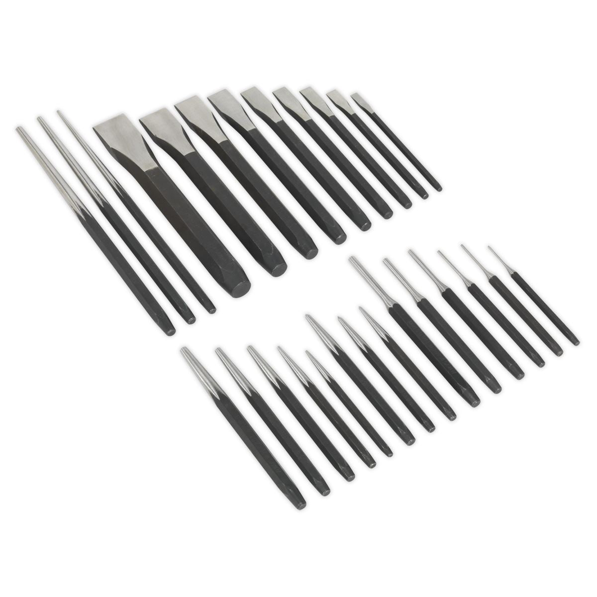 Sealey AK9298 Punch & Chisel Set 26pc Sealey