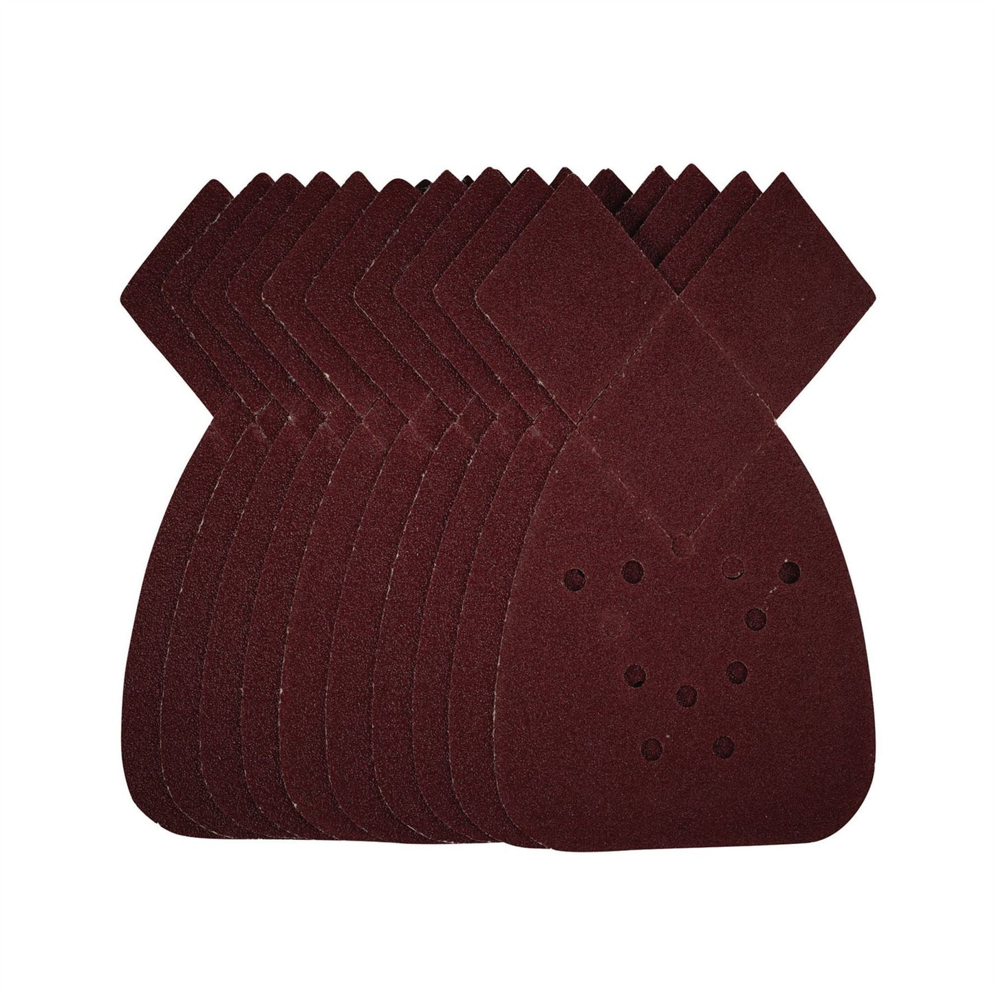 Draper 43852 Detail Sanding Sheets with Hook and Loop 140mm 80 Grit SSD4 Pack of 10 Draper