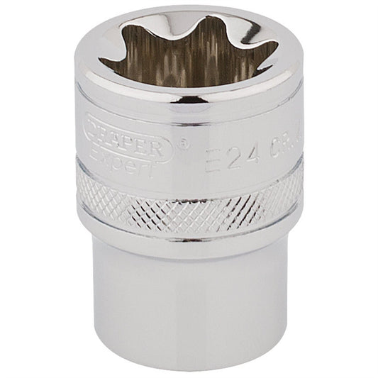 Draper 34402 TX-STAR® Socket 1/2" Sq. Dr. E24 Draper