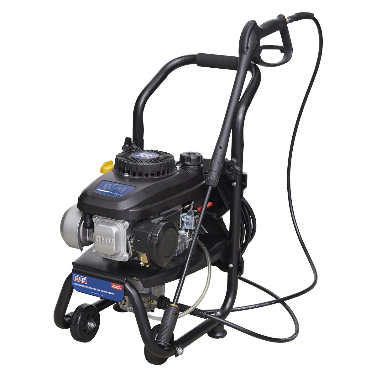 Sealey PWM1300 Pressure Washer 150bar 360L/hr 4hp Petrol Sealey