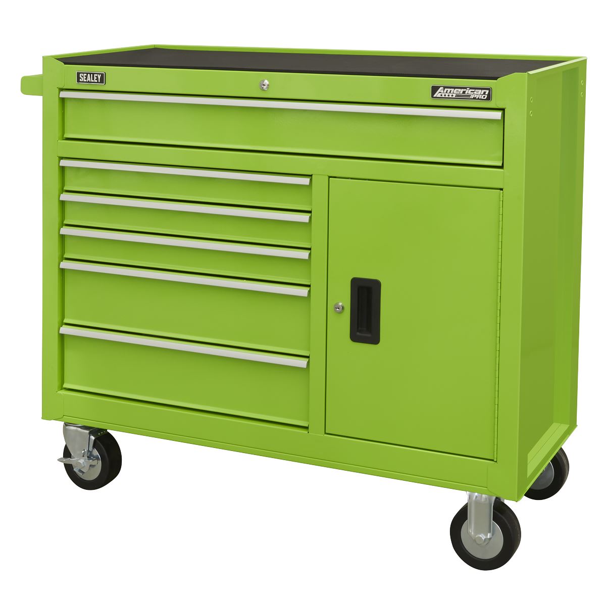 Sealey AP4106HV Rollcab 6 Drawer with Ball Bearing Slides - Green Sealey