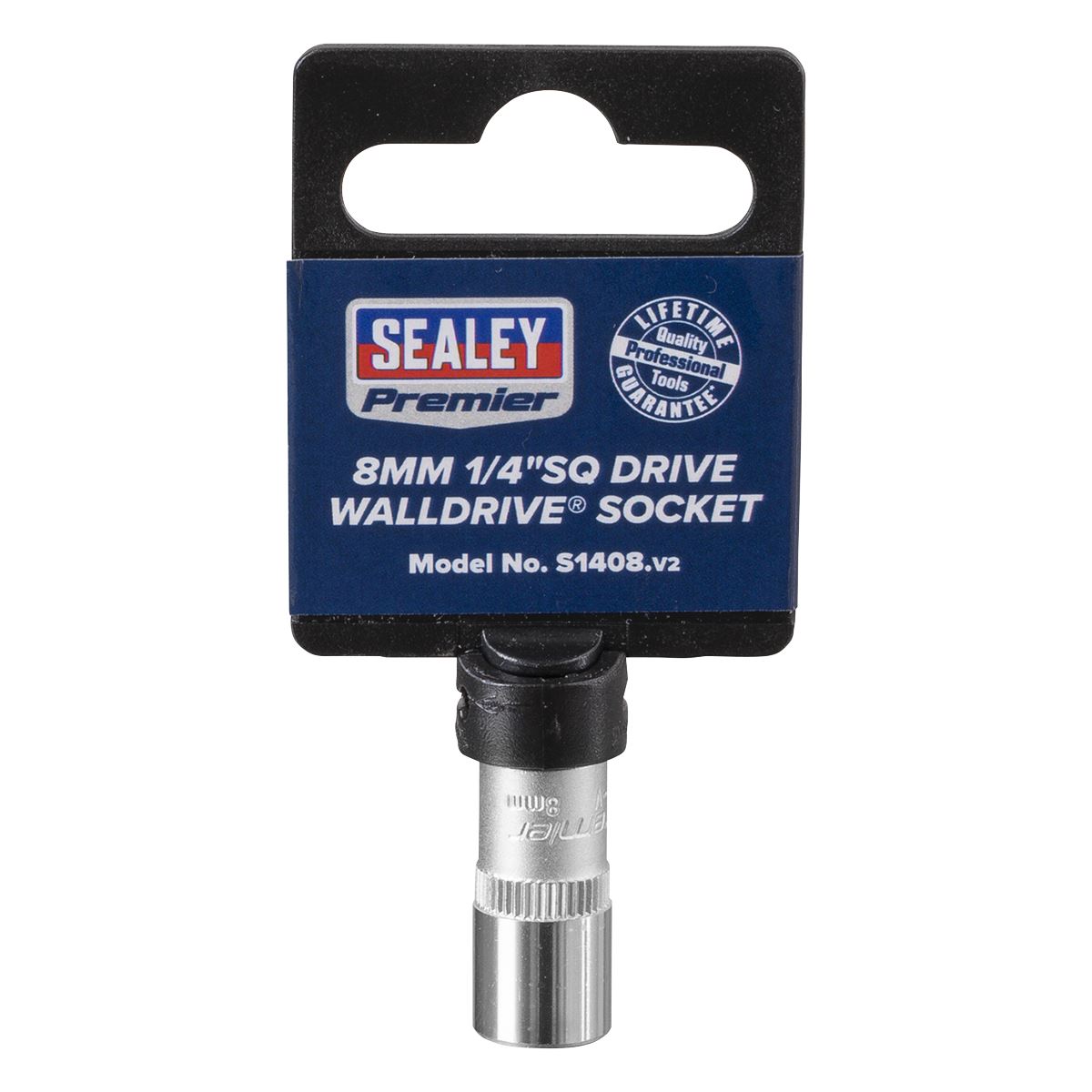 Sealey S1408 WallDrive® Socket 8mm 1/4"Sq Drive Sealey