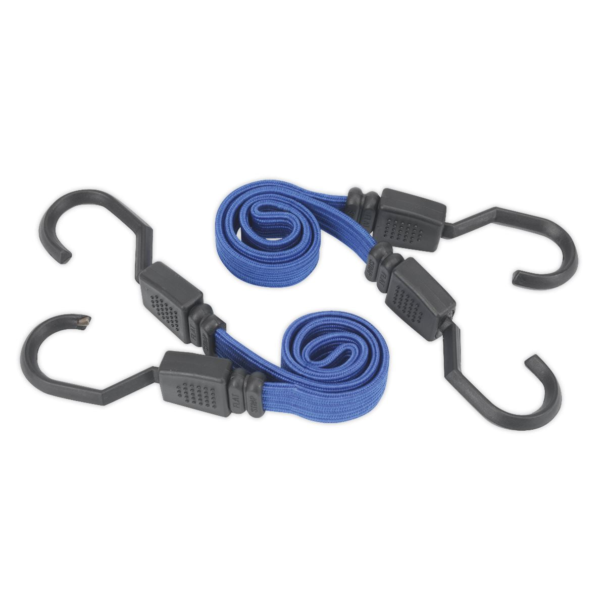 Sealey BCS15 Flat Bungee Cord Set 460mm 2pc Sealey
