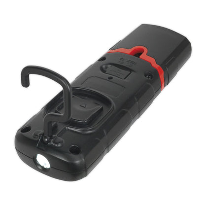 Sealey LED3601 Rechargeable 360° Inspection Light 3W COB & 1W SMD LED Black Lithium-Polymer Sealey