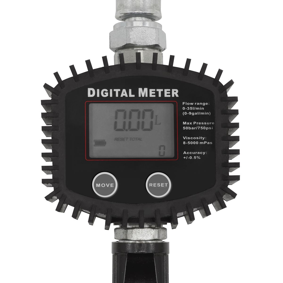 Sealey AK4565D Oil Hose End Gun with Digital Meter Sealey