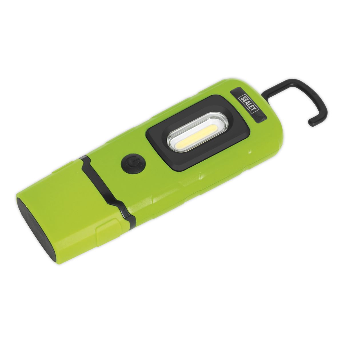 Sealey LED3601G Rechargeable 360° Inspection Light 3W COB & 1W SMD LED Green Lithium-Polymer Sealey
