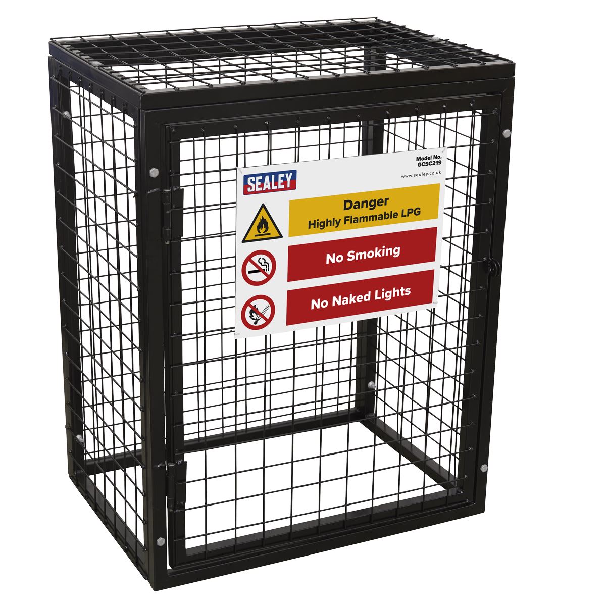 Sealey GCSC219 Safety Cage - 2 x 19kg Gas Cylinders Sealey