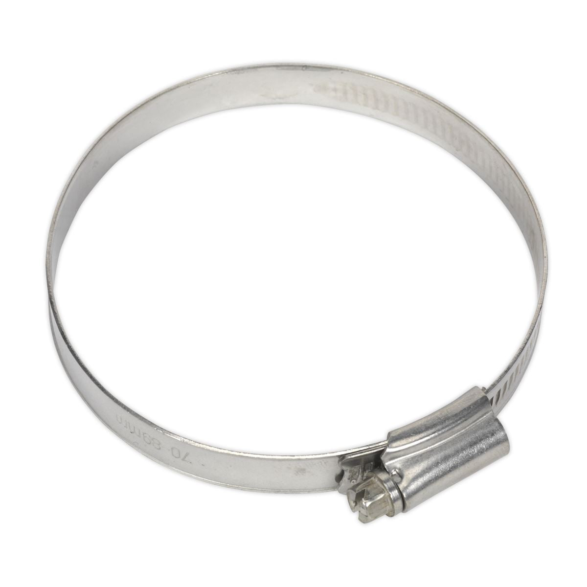 Sealey SHCSS3X Hose Clip Stainless Steel Ø70-89mm Pack of 5 Sealey