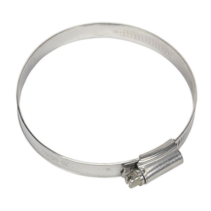 Sealey SHCSS3X Hose Clip Stainless Steel Ø70-89mm Pack of 5 Sealey