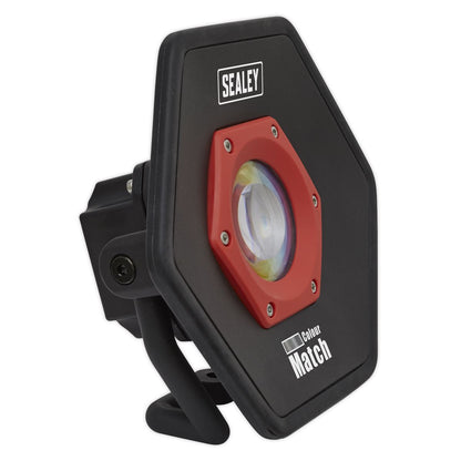 Sealey LED068 Rechargeable Floodlight 20W COB LED Lithium-ion - Colour Match CRI 96 Sealey