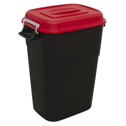 Sealey BM95R Refuse/Storage Bin 95L - Red Sealey
