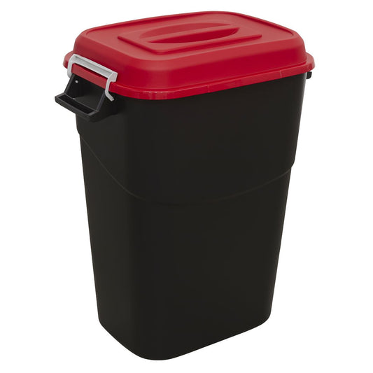 Sealey BM95R Refuse/Storage Bin 95L - Red Sealey