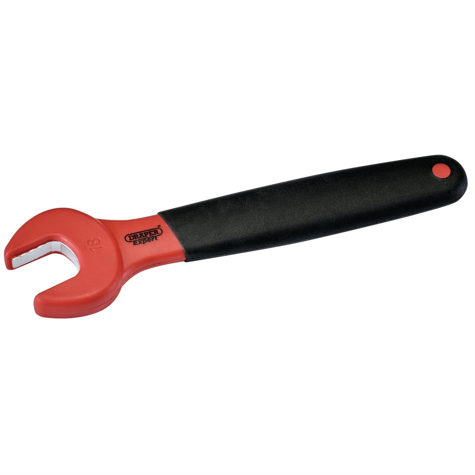 Draper 99476 VDE Approved Fully Insulated Open End Spanner 18mm Draper