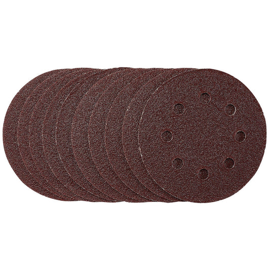 Draper 53498 Sanding Discs 115mm 40 Grit Hook & Loop Pack of 10 Draper