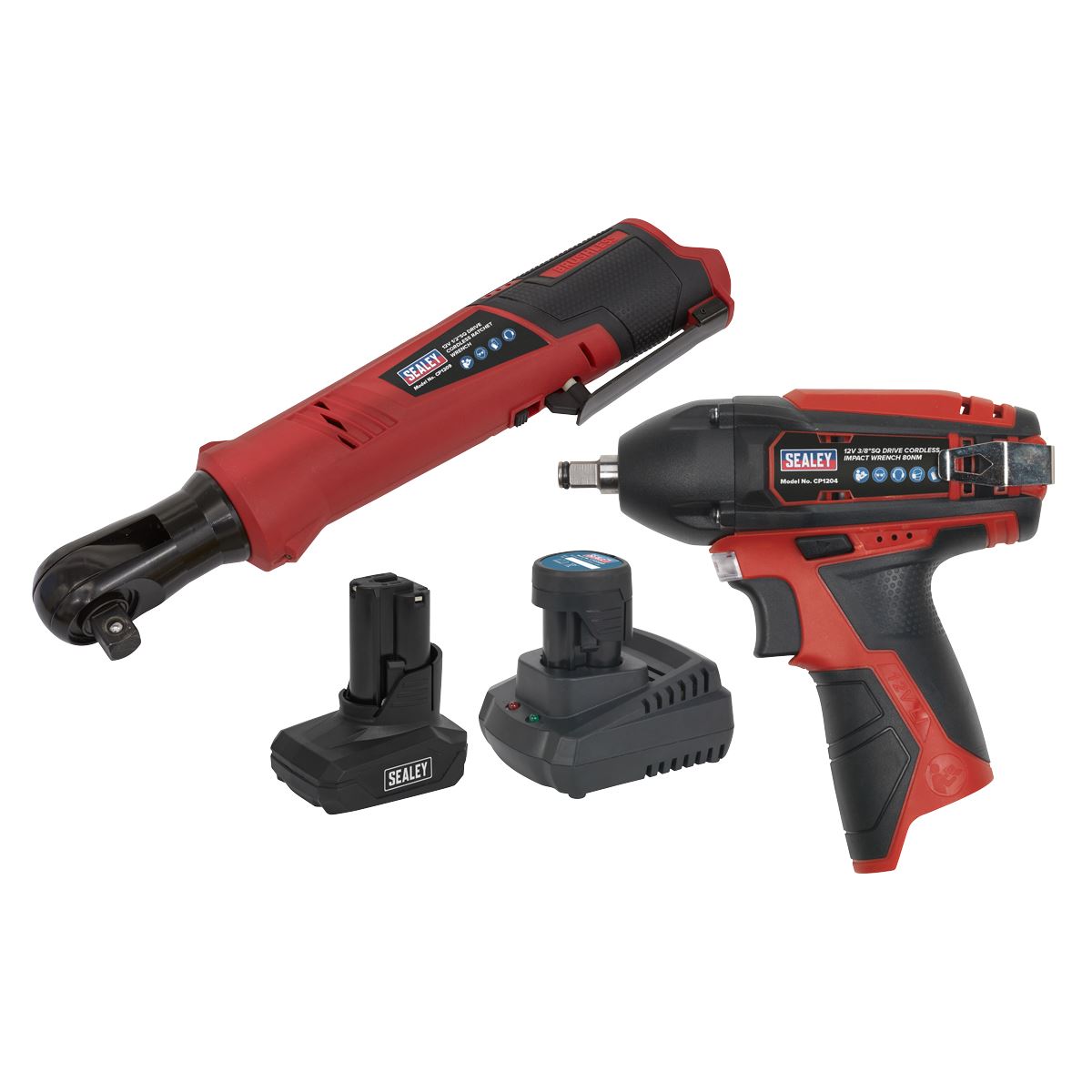 Sealey CP1200COMBO8 2 x 12V SV12 Series  Cordless Power Tool Combo Kit Sealey
