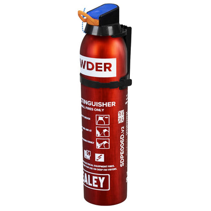Sealey SDPE006D Fire Extinguisher 0.6kg Dry Powder - Disposable Sealey