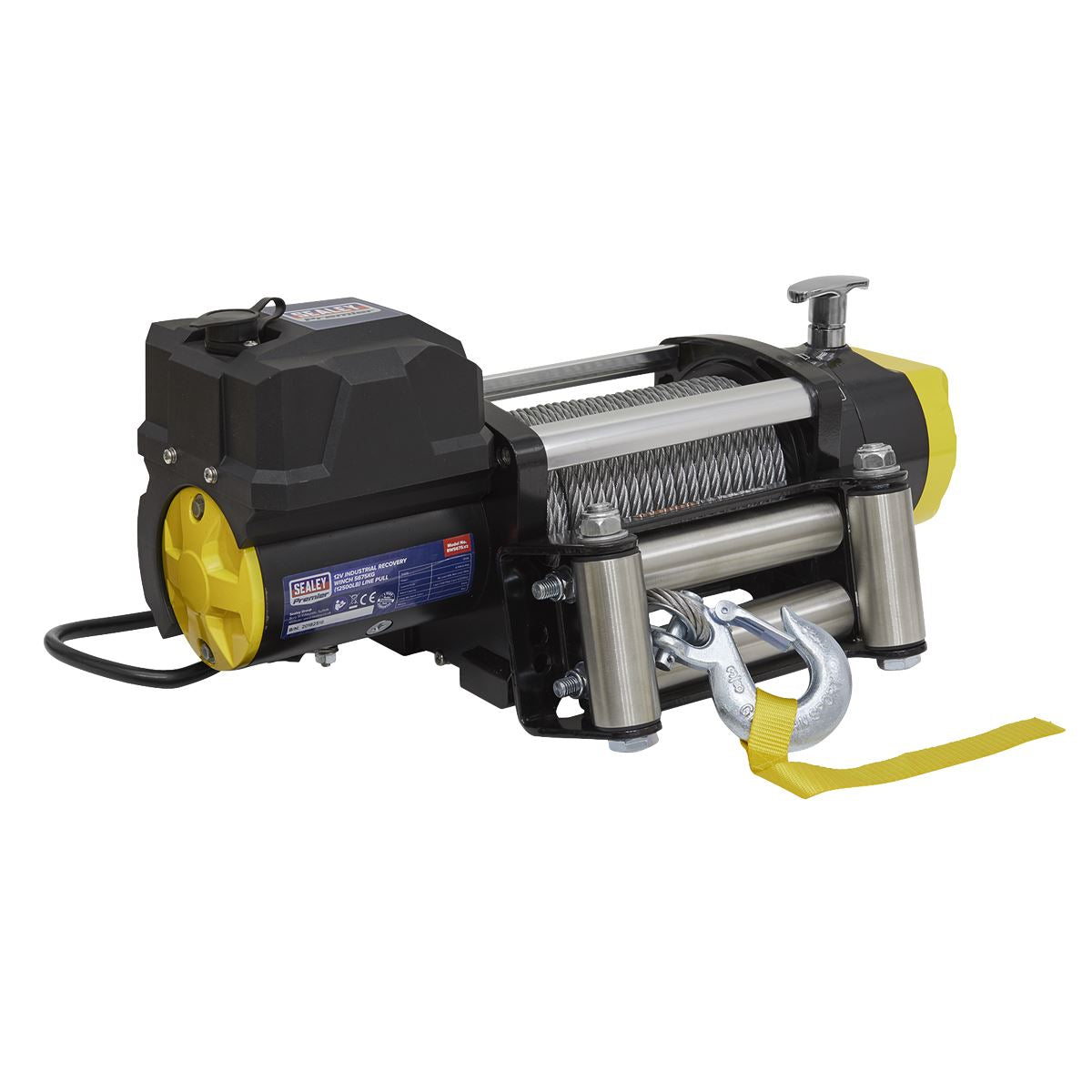 Sealey RW5675 Recovery Winch 5675kg (12500lb) Line Pull 12V Industrial Sealey