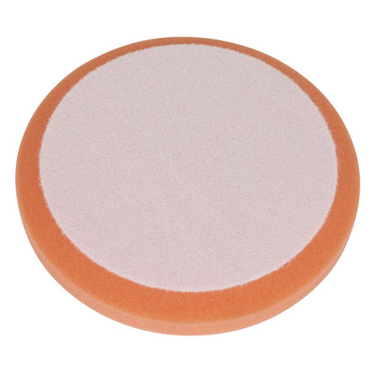 Sealey PTCCHV150O Buffing & Polishing Foam Head Hook-and-Loop Ø150 x 25mm Orange/Firm Sealey