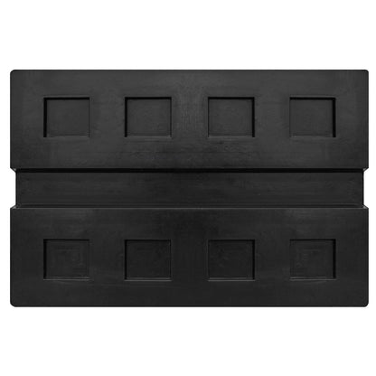 Sealey SJBEX.A03 Slotted Rubber Support Block for Viking Jacking Beams 80mm Sealey