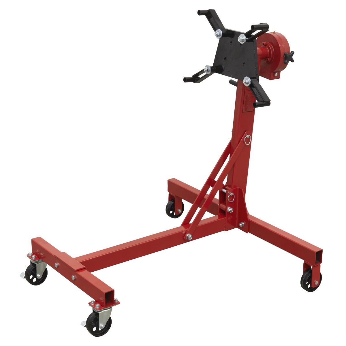 Sealey ES480D Folding 360º Rotating Engine Stand with Geared Handle Drive 450kg Capacity Sealey