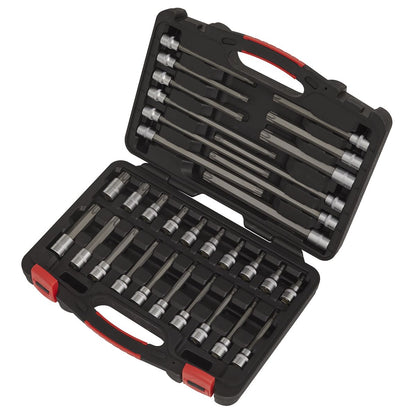 Sealey AK89001 TRX-Star* Socket Bit Set 32pc 3/8"Sq Drive - Premier Platinum Sealey