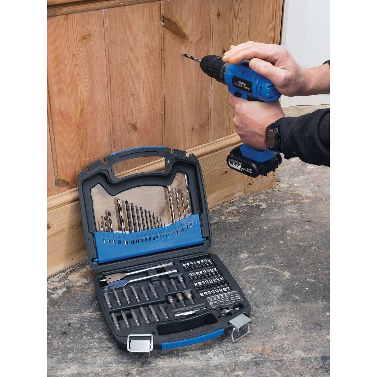 Draper 66090 Drill and Accessory Kit 75 Piece Draper