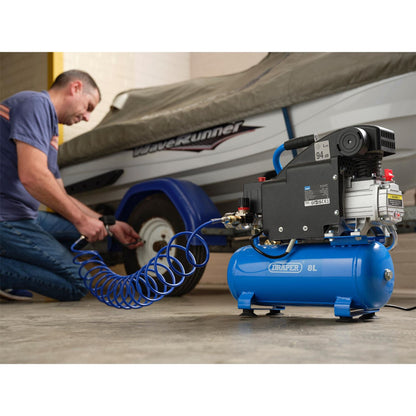 Draper 24975 8L Direct Drive Air Compressor 0.75kW/1.1hp Draper