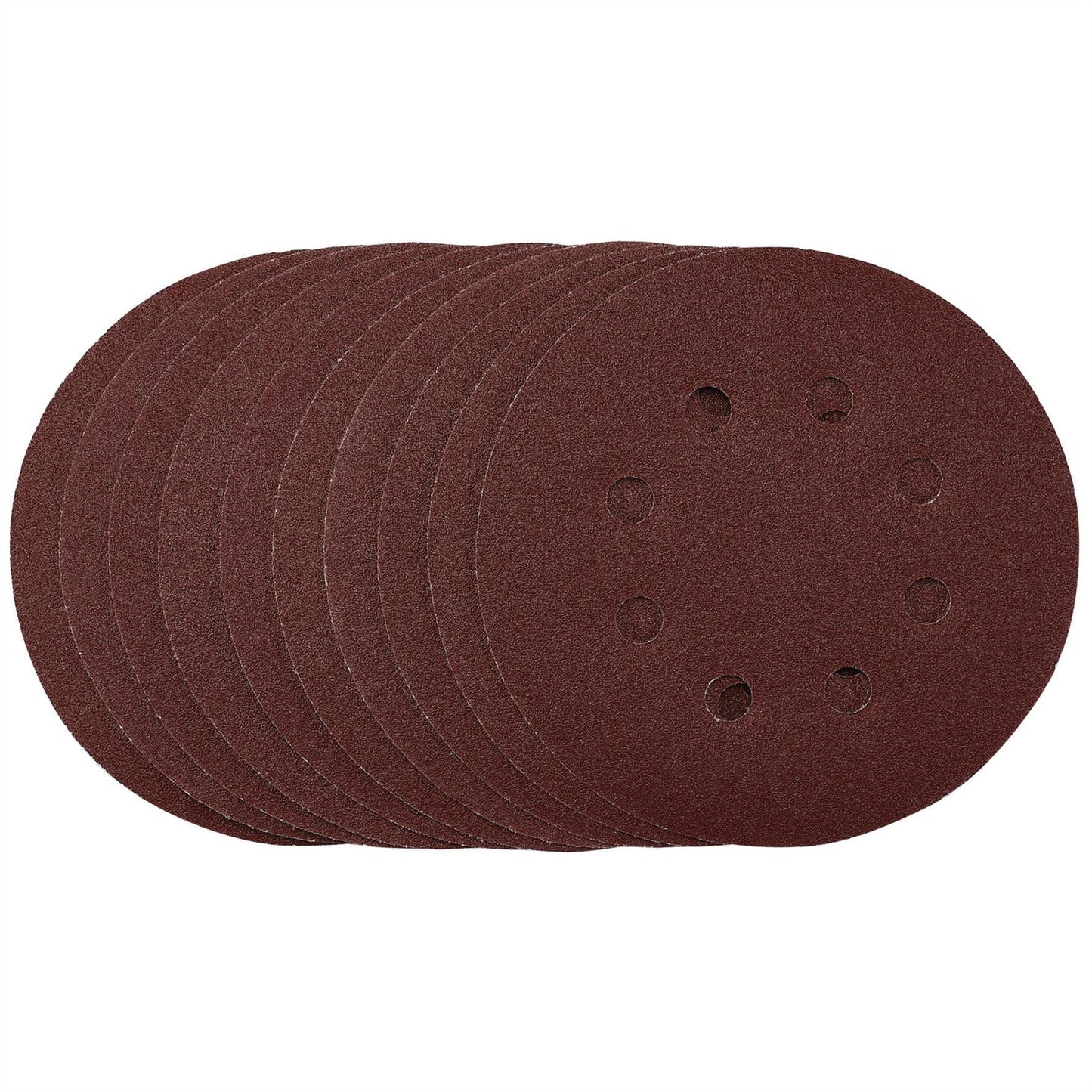 Draper 54756 Punched Sanding Discs 125mm Hook & Loop 120 Grit Pack of 10 Draper