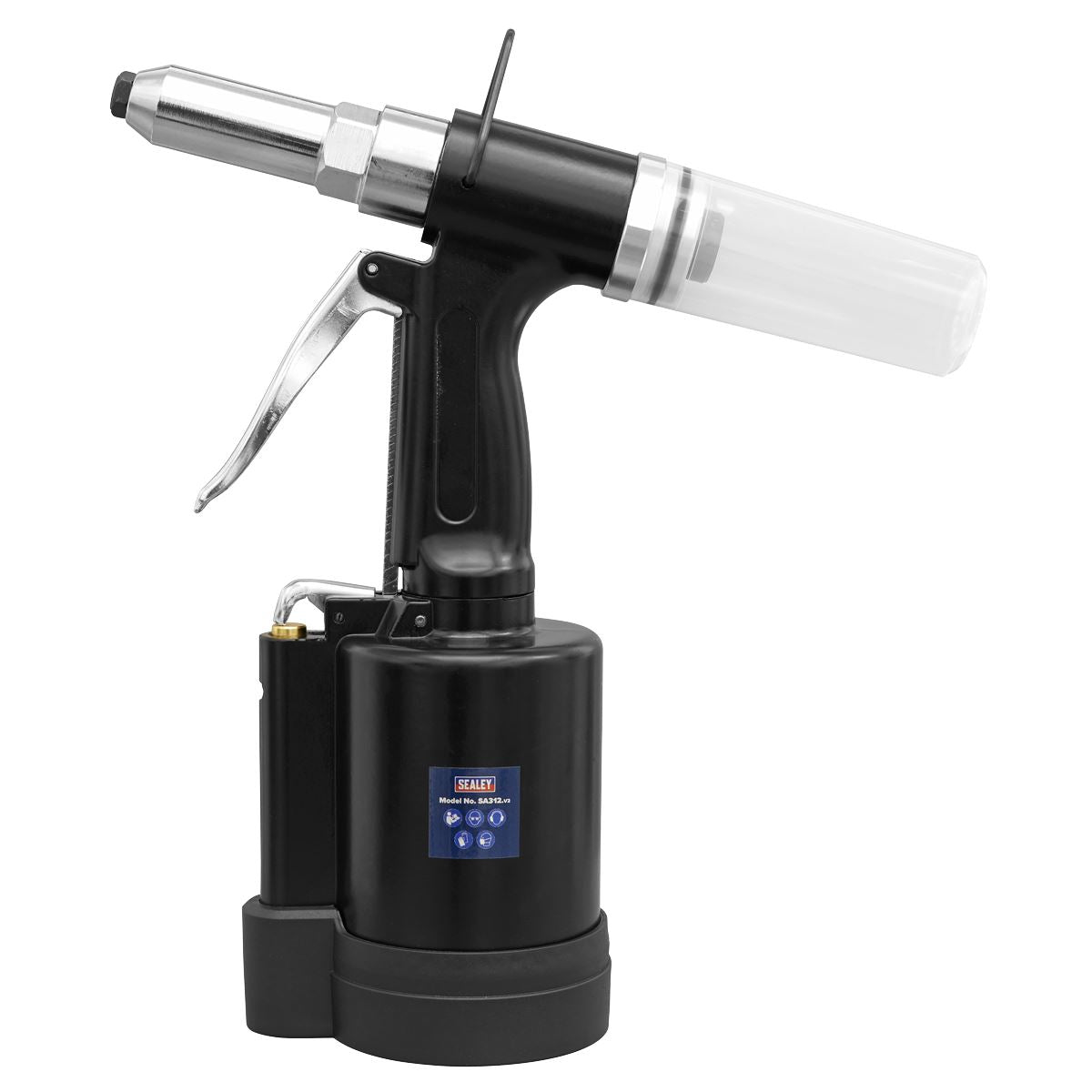 Sealey SA312 Air Riveter 3/16" Steel Aluminium & Stainless Steel Rivets Sealey