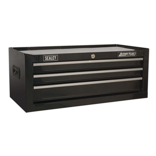 Sealey AP223B Mid-Box Tool Chest 3 Drawer with Ball-Bearing Slides - Black Sealey