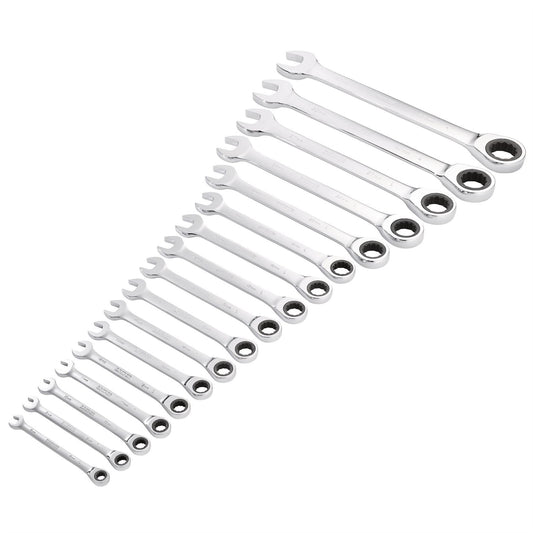 Draper 27691 HI-TORQ® Metric Ratchet Combination Spanner Set 17 Piece Draper