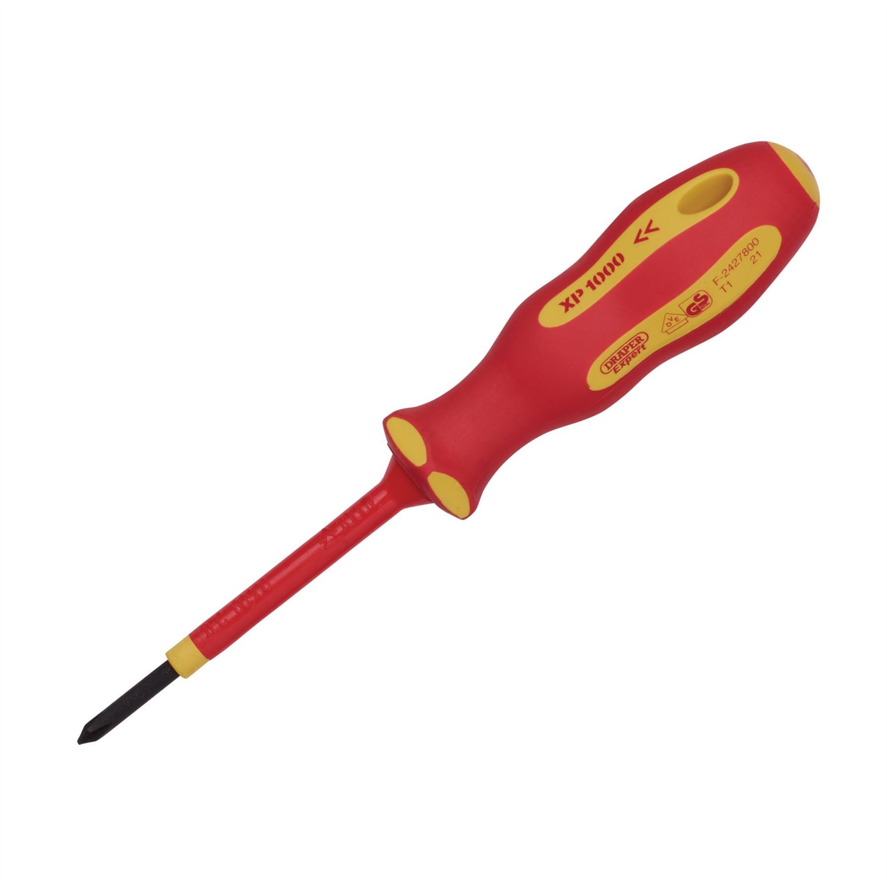 Draper 64427 XP1000® VDE Cross Slot Screwdriver No.0 x 60mm Draper