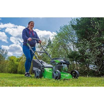 Draper 08671 Steel Deck Petrol Lawn Mower 420mm 132cc/3.3HP Draper