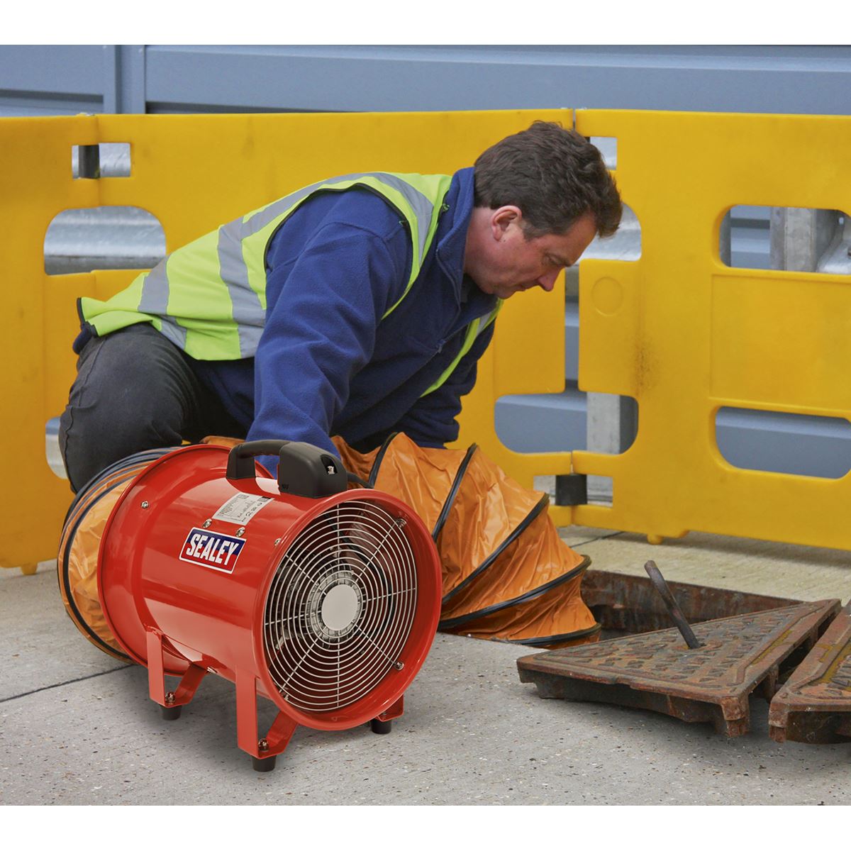 Sealey VEN300 Portable Ventilator Ø300mm with 5m Ducting Sealey