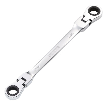 Draper 27745 HI-TORQ® Metric Flexible Head Double Ring Ratchet Spanner 10 x 11mm Draper