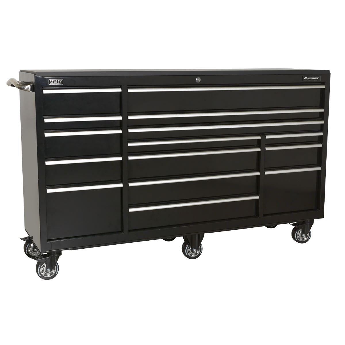 Sealey PTB183015 Rollcab 15 Drawer 1845mm Extra-Wide Heavy-Duty Black Sealey