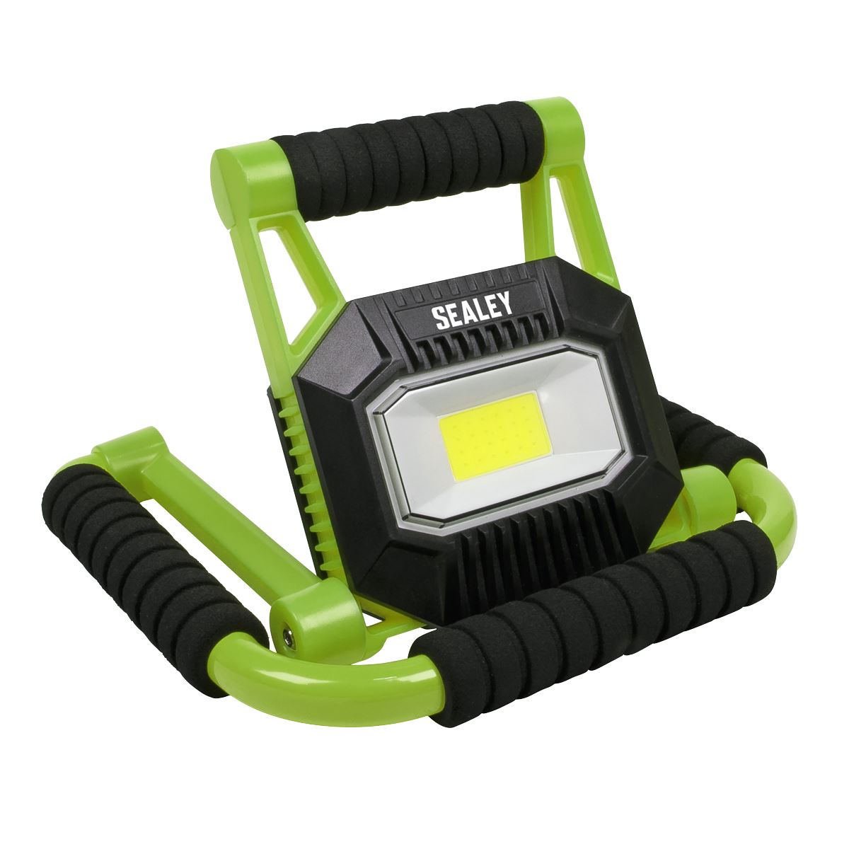 Sealey LEDFL10W Rechargeable Portable Fold Flat Floodlight 10W COB LED Lithium-ion Sealey
