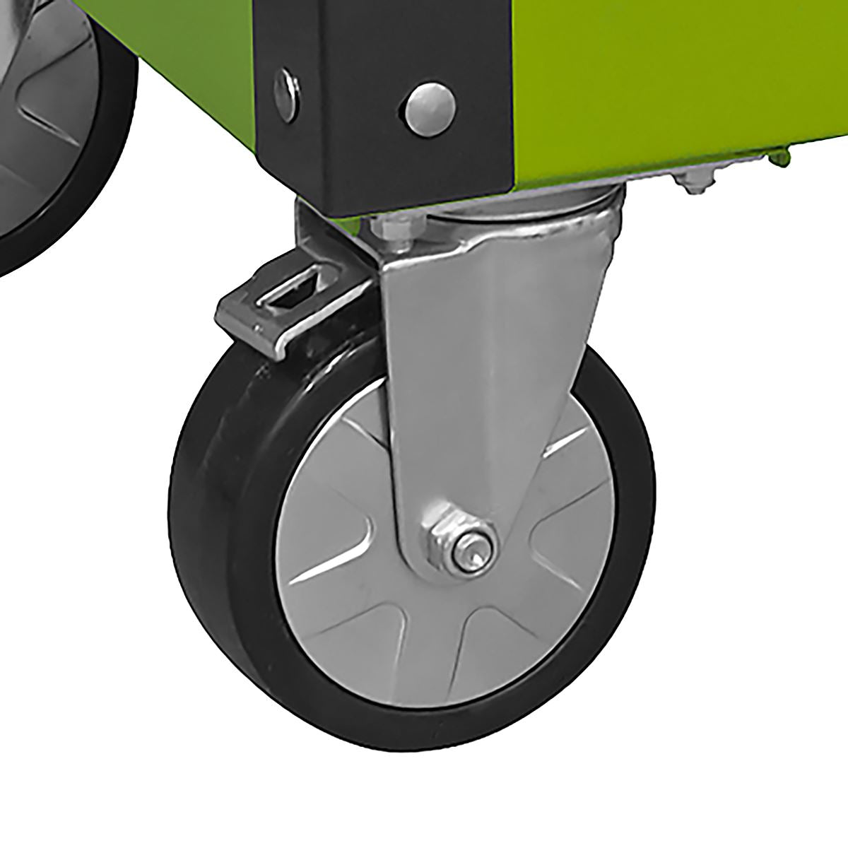 Sealey AP890MHV Heavy-Duty Mobile Tool & Parts Trolley with 5 Drawers and Lockable Top- Hi-Vis Green Sealey