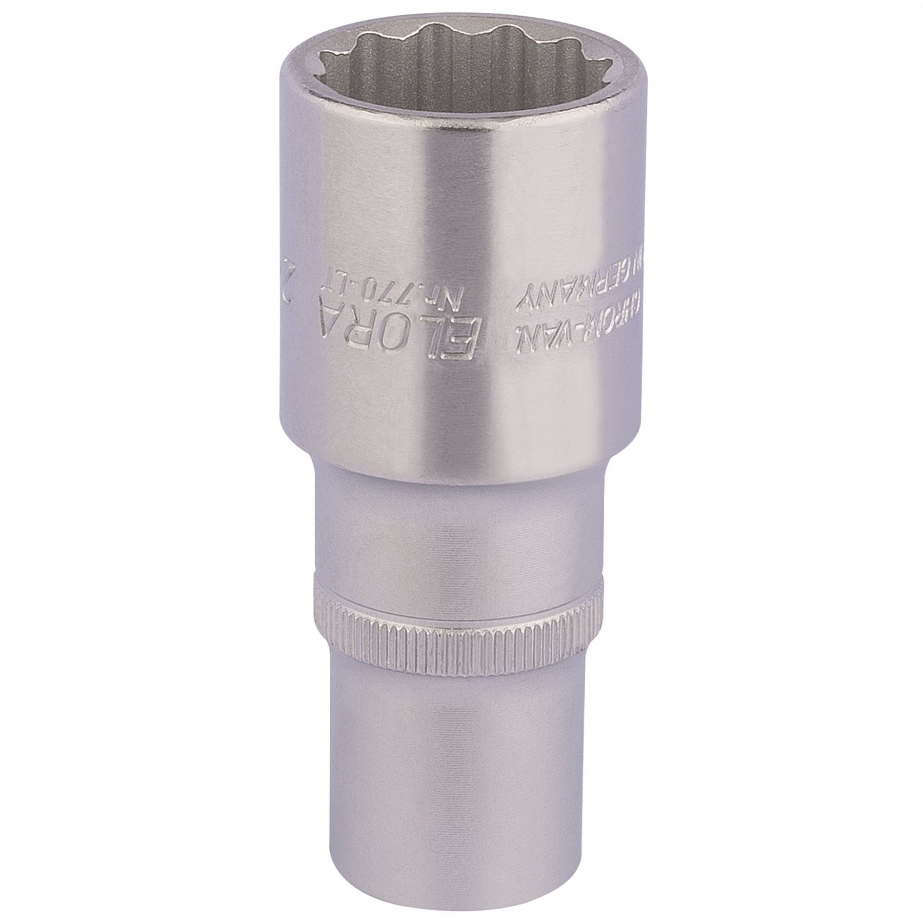 Elora 11937 Deep Bi-Hexagon Socket 1/2" Sq. Dr. 24mm Elora