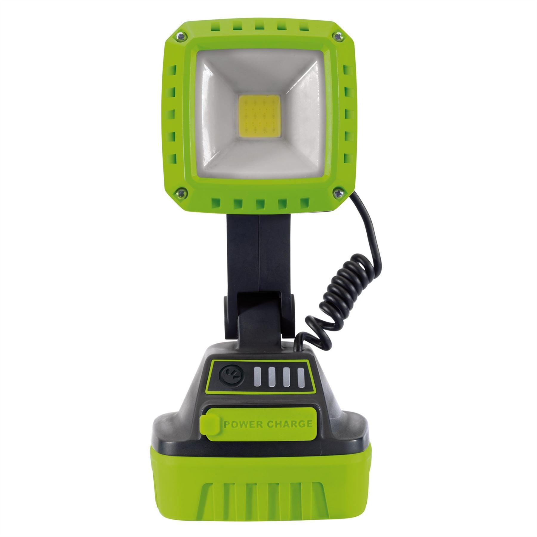 Draper 90033 COB LED Rechargeable Work Light 10W 1000 Lumens Green 2 x 2.2Ah Batteries Draper